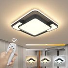 DAXGD DELIPOP Plafonnier LED moderne 48W Carré Lampe de plafond dimmable télécommande salon chambre salle à manger cuisine - Dia 52cm