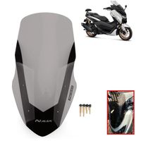(Gris) Motorcycle Windsn Windsheld Deflector Transparent pour Yamaha Nmax155 N-MAX 125 Nmax 155 2016-2018