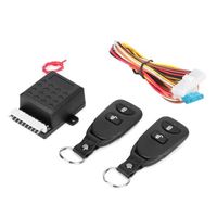 ZJCHAO Système d'alarme de voiture Kit de verrouillage de clé antivol de télécommande universelle pour système d'alarme central