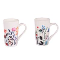 Coffret de 2 mugs flor 50 cl - Table Passion 13 Décoré
