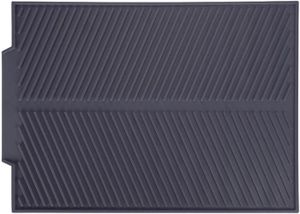Tapis De Séchage Silicone Pour Vaisselle - Drainage Antidérapant, Réutilisable, Résistant à La Chaleur (Gris, 44x33 Cm)