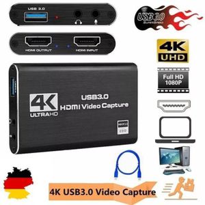 Adaptateur de carte de capture audio vidéo USB 2.0 portable VHS vers capture vidéo DVD pour Win7 / Win8 / XP / Vista, lecteur gratuit