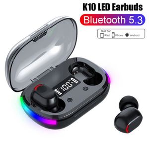 CASQUE - ÉCOUTEURS Noir-Écouteurs Sans Fil Bluetooth TWS K10 Air Pro 