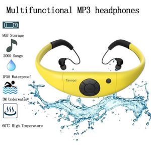 LECTEUR MP3 JAUNE 8 GO-TayKnitting-Lecteur de musique MP3 étan