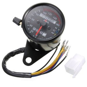Duokon Universel Compteur de Vitesse Tachym/ètre de Moto Grand M/ètre dHuile Rond Odom/ètre Moto pour /Écran LCD