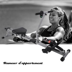 RAMEUR BEL Machine à ramer en acier, entraînement corporel d'entraînement de rameur cardio, accessoire fitness à maison gymnastique