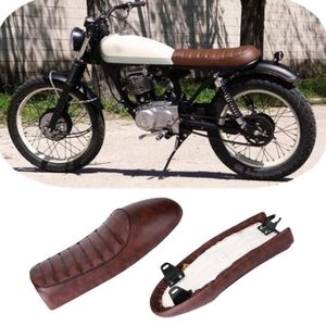 Selle Moto Rétro Pour Yamaha SR125 SR250 SR400 SR500 XJ550 XJ650 XS650 - Coussin Noir, Confortable