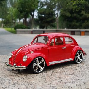 Trotteur voiture Volkswagen Coccinelle Beetle Rose, porteur pousseur  voiture