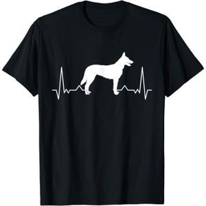 VÉLO DE VILLE - PLAGE Hollandse Herder Battement De Cœur Berger Hollandais T-Shirt[n4830]