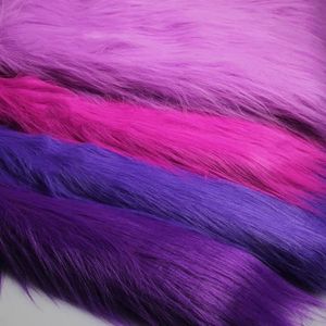 TISSU Violet - Tissu en fourrure synthétique - Poils lon