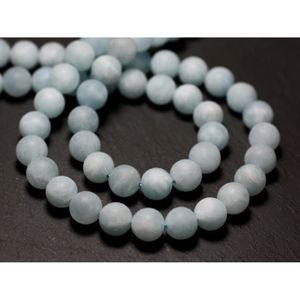 Perles de Pierre 10pc Aigue Marine Boules 6mm 4558550014771