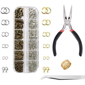 Kit Chaînes Maillons Anneaux De Saut En Métal Pour Fabrication/réparation De Bijoux - Neuf