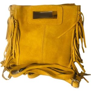 sac jaune cuir
