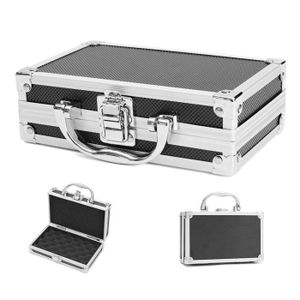 EBTOOLS petite boîte en alliage d'aluminium Boîte de rangement pour machine  à tatouer Mini boîte à outils en aluminium portable