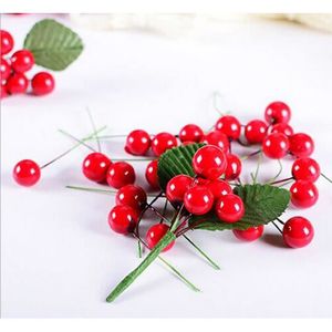Faux Fausse Artisanat Cerise Simulation Fruits Decor Bureau Ornement 40 Pcs SODIAL R