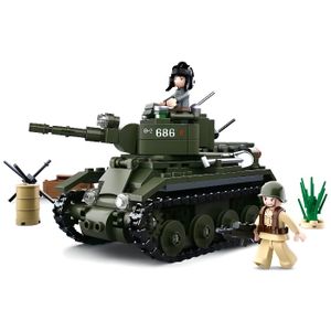 Jeux De Construction Sluban - Tank Militaire Avec Soldats - Modèle D'occasion