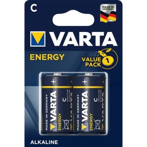 PILES VARTA Pack de 2 piles alcalines Energy C (LR14)