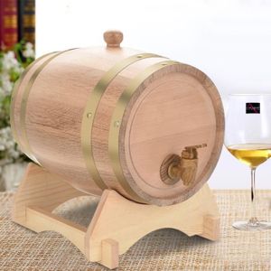pour stockage ou aging Wine. GOTOTOP Tonneau en bois 1,5 l pour baril de vin en bois 