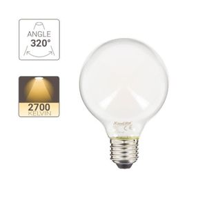 AMPOULE - LED XANLITE - Ampoule LED G80 Opaque, culot E27, conso