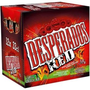 BIERE Desperados - Bière Rouge -  Pack de 12 x 33 cl