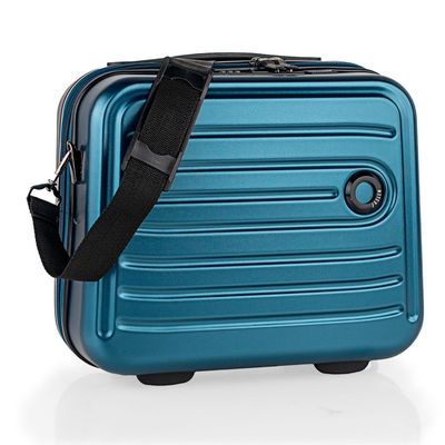 Vanity Case Rigide 172235 Bleu Bleu Cdiscount Bagagerie