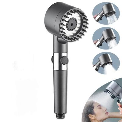 Pommeau De Douche Woukksy Économie D'Eau Anti-Calcaire - 3+1 Modes Haute Pression Noir Mat