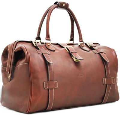Grand Sac De Voyage 30 Pouces En Cuir De Vache Fait Main - Homme - Marron