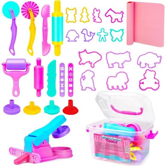 Genio Kids Kit 30 Accessoires Pour Sable Magique Et Pâte à Modeler - Moules, Outils De Modelage Créatifs Pour Enfants