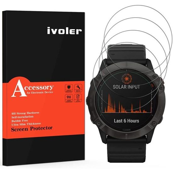 4 Pièces Verre Trempé Compatible Garmin Fenix 6S / Fenix 6S