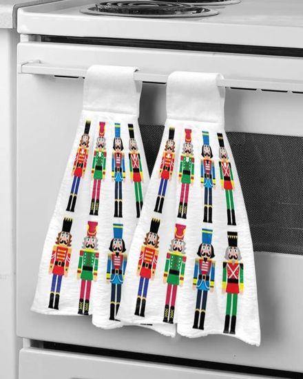 3 Serviettes De Noël Brodées En Coton - Essuie-mains Festifs Pour Cuisine Et Salle De Bain - 8