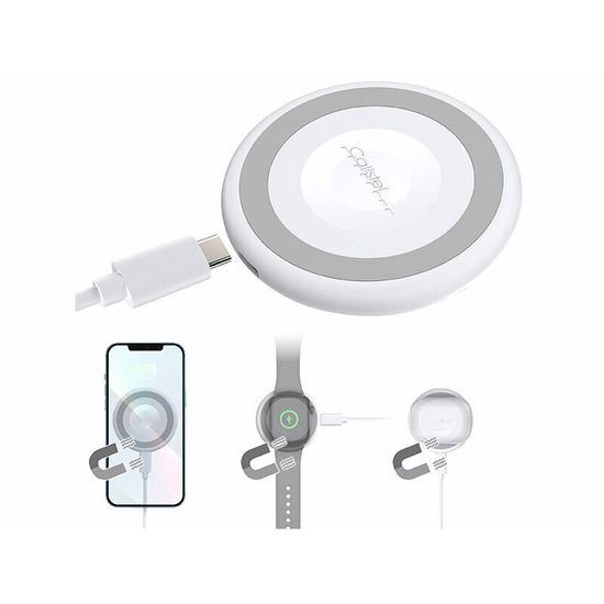 Chargeur Induction IPhone 2M, 15W Chargeur Magnétique Pour Apple IPhone 17/16/16e/16 Pro/16 Pro Max/15/15 Plus/14/13/AirPods, Charger Sans Fil Apple Phone Induction Magnétique Wirless Charger