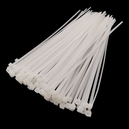 Lot De 50 Attaches Câble Nylon Autobloquantes - Clips Fixation Pare-Chocs Avec Épingle Et Bouton