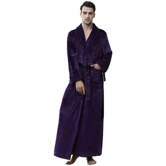 Peignoir long hotsell velours femme