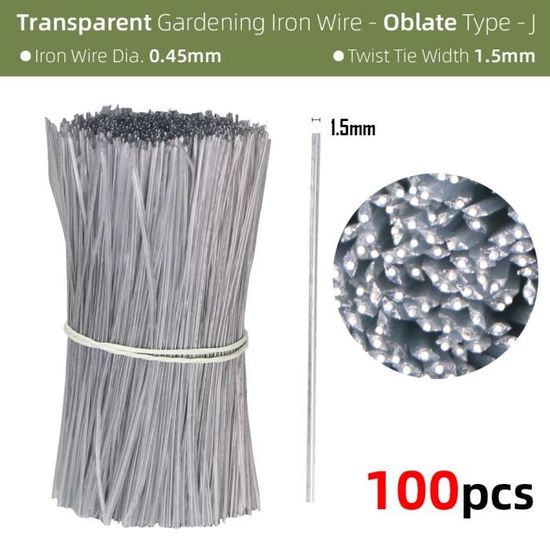 100m - Jaune - Attaches Torsadées Colorées En Plastique De Jardinage De 100m, Fil'entraînement