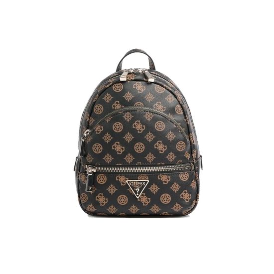 GUESS Sac a dos marron pour femme Manhattan Backpack Mocha Logo 134419 marron Cdiscount Bagagerie Maroquinerie