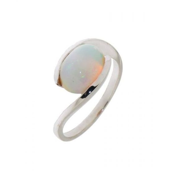 Bague Or Blanc Opale Achat Vente Bague Anneau Bague Or Blanc