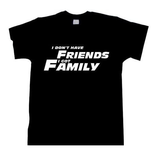 Je N Ai Pas D Amis J Ai De La Famille Paul Walker T Shirt Unisexe A La Mode Pour Femmes Fast And Furious T Shirt Bleu Marin Cdiscount Pret A Porter