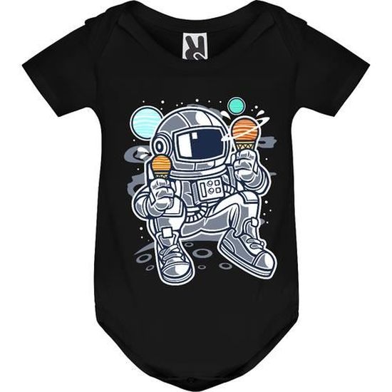 Body Bébé Manche Courte Blanc Jeune Padawan Etoile Galaxy Chevalier Blanc - Prêt-à-Porter