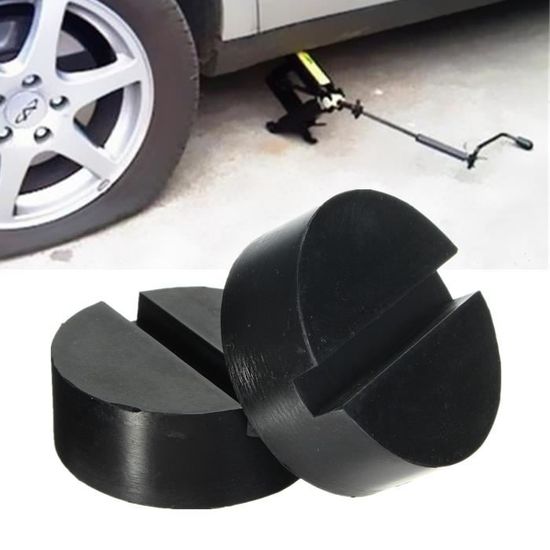Lot De 2 Coussins En Caoutchouc Pour Cric De Voiture - Blocs De Support Antidérapants Pour Cric, Camping-car Et Véhicules | Stabilisation Sécurisée