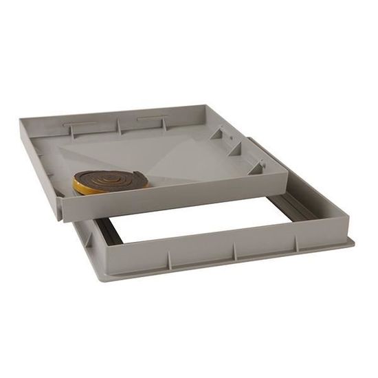 Cadre Et Tampon A Carreler Pvc Gris 30x30 Cm Nicoll Ctr3 Achat