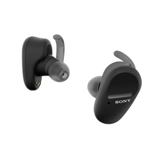 Ecouteurs Sony WF-SP800 Noir Autonomie élevée (18h max.),Ultra léger (9g),Bluetooth