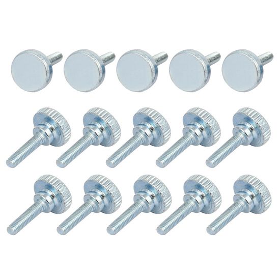 M6x25mm Tête moletée entièrement fileté Vis Fix vis 8pcs | Walmart Canada