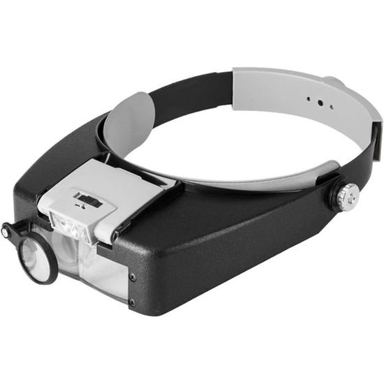 Lunettes Loupe Avec LED Sinzau - 5 Lentilles (1.0X à 3.5X) - Pour Lecture Et Travail De Précision