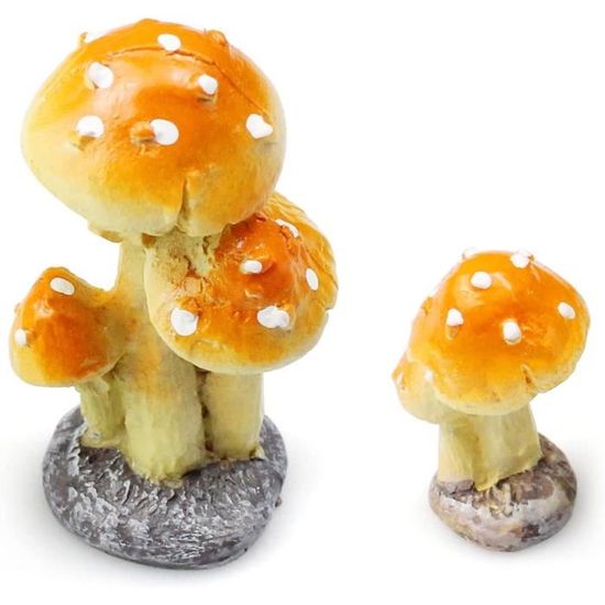 APOMOONS – 130 Mini Animaux En Résine + 4 Mini Champignons – Figurines Lumineuses Phosphorescentes – Pour Terrariums, Jardins Miniatures, Aquarium Et Décoration DIY