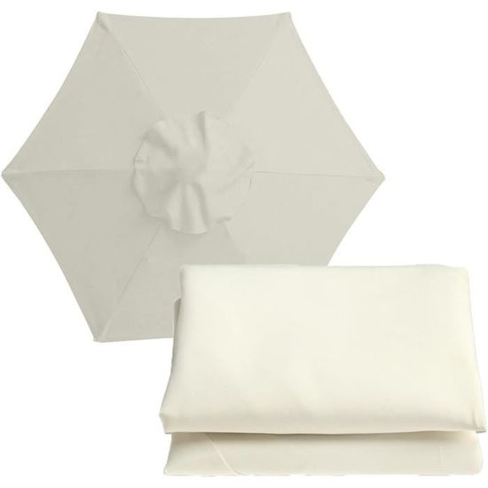 Toile De Rechange Pour Parasol De Jardin Ou Terrasse 3-2,7-2 M, 6 Bras