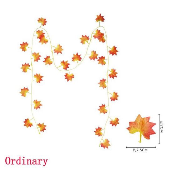 CHENYU 2 Pièces Guirlande Feuilles D'érable Artificielles Deco Automne