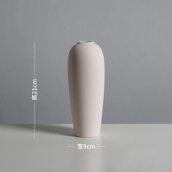 Lot 5 Petits Vases En Céramique - Tailles Variées, Style Nordique Minimaliste - Décor Table