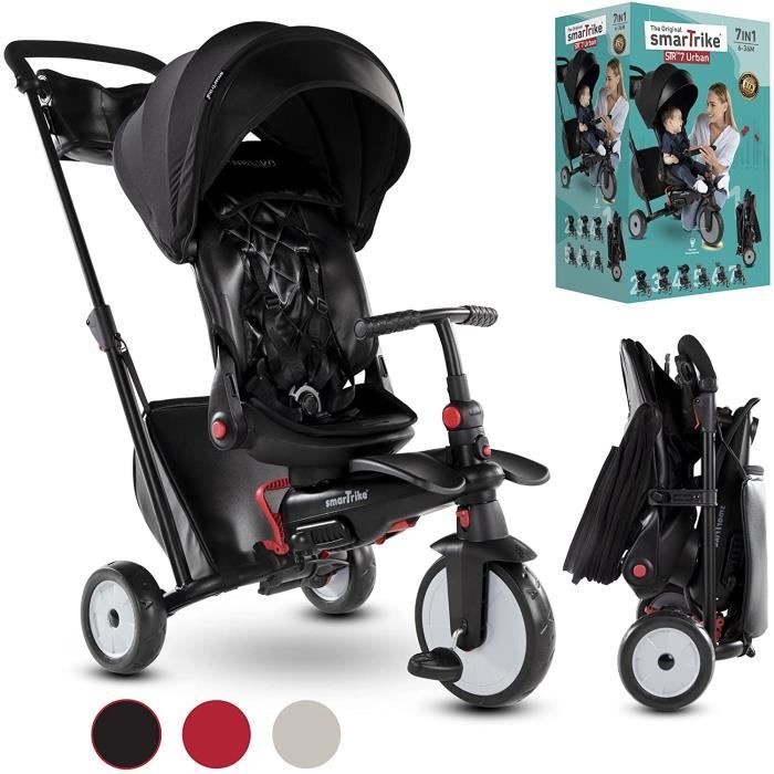 7 Urban Tricycle Évolutif Pliant, Noir Cdiscount Sport