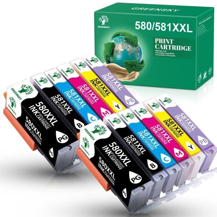 Cartouche compatible pour Canon 580 581xxl pour Canon Pixma TS6100