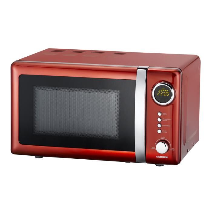 Micro-ondes 700 watts, rouge, 5 niveaux de puissance, MELISSA